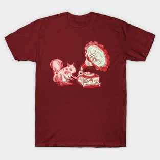 Squirrel Gramophone T-Shirt